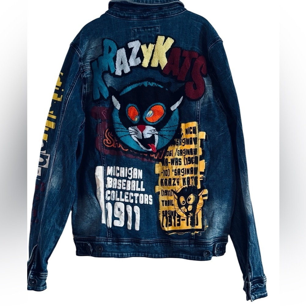 81GHTH DSTRKT Denim Jacket M
a Krazy Kats / Michigan Baseball Collectors 1911 - Picture 3 of 14
